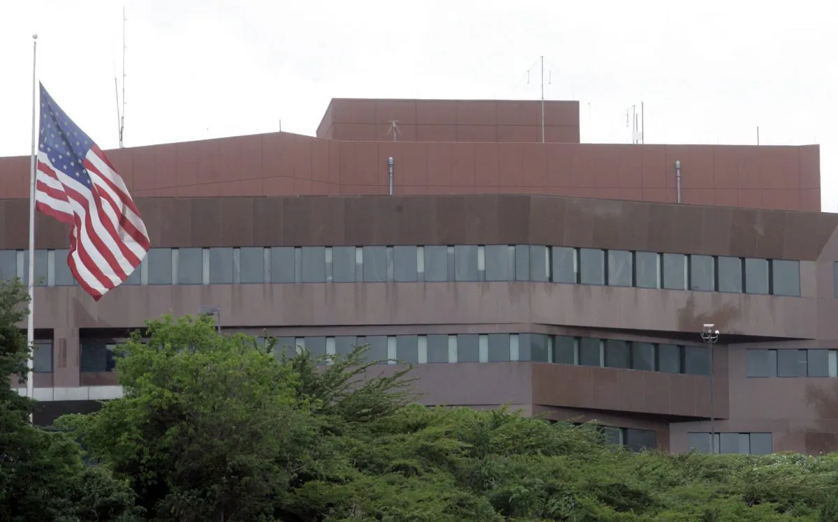 U.S. embassy in Caracas, Venezuela on Sept. 12, 2008. (Howard Yanes/AP Photo)