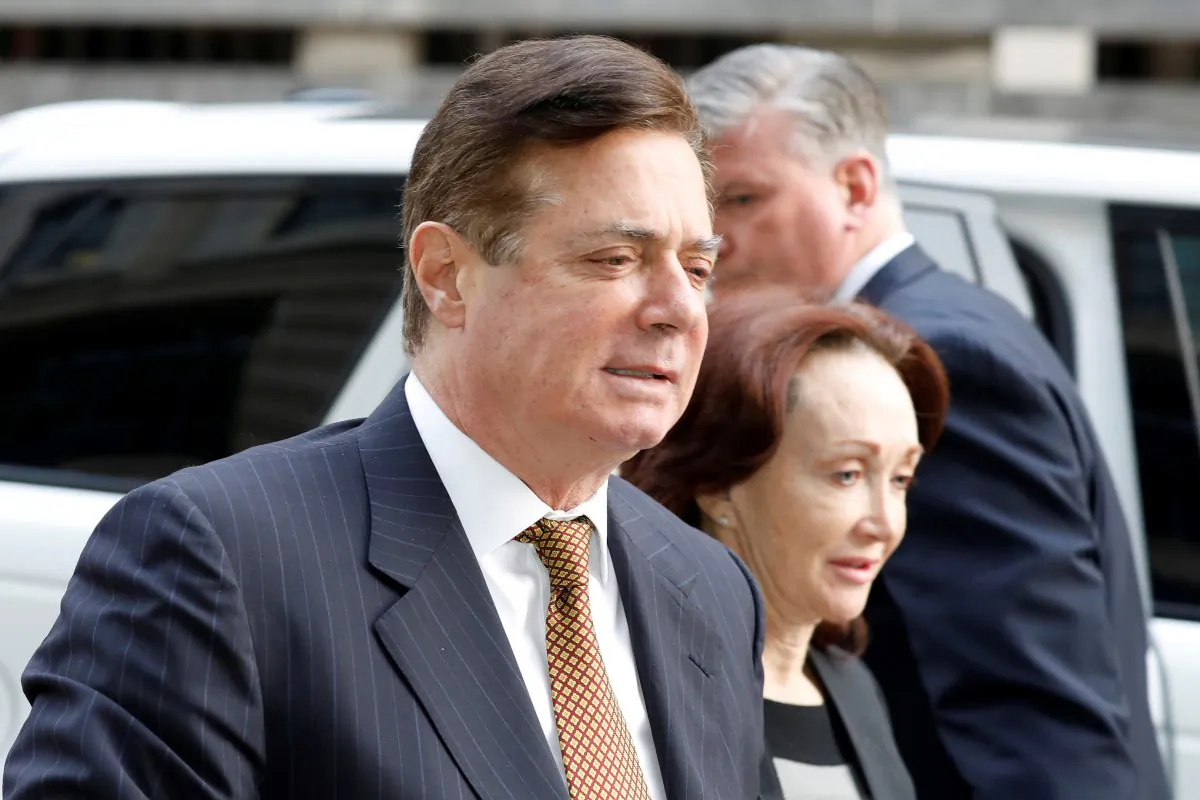 Paul Manafort arrives at a hearing at District Court in Washington on Jan. 16, 2018.  Alexandra Chalupa worked to dig up dirt on Manafort in Ukraine. (Reuters/Yuri Gripas/File Photo)