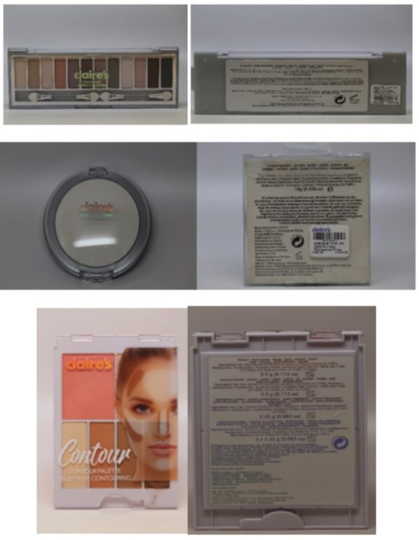 Contaminated makeup products