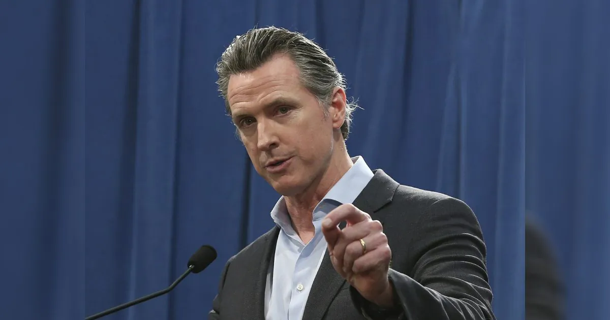 California Gov. Gavin Newsom answers questions at a Capitol news conference in Sacramento, Calif. in a file photograph. (Rich Pedroncelli/AP)
