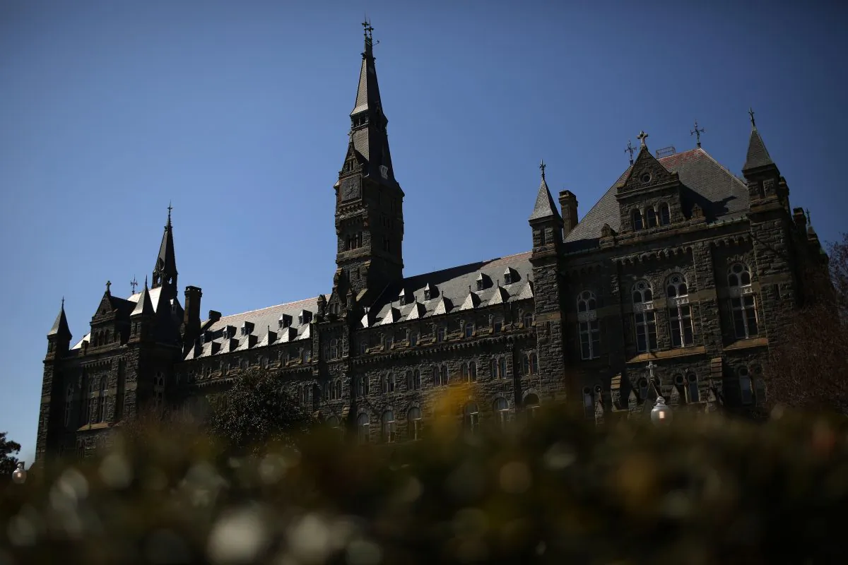 The campus of Georgetown University is shown in Wash., DC., on March 12, 2019. (Win McNamee/Getty Images)