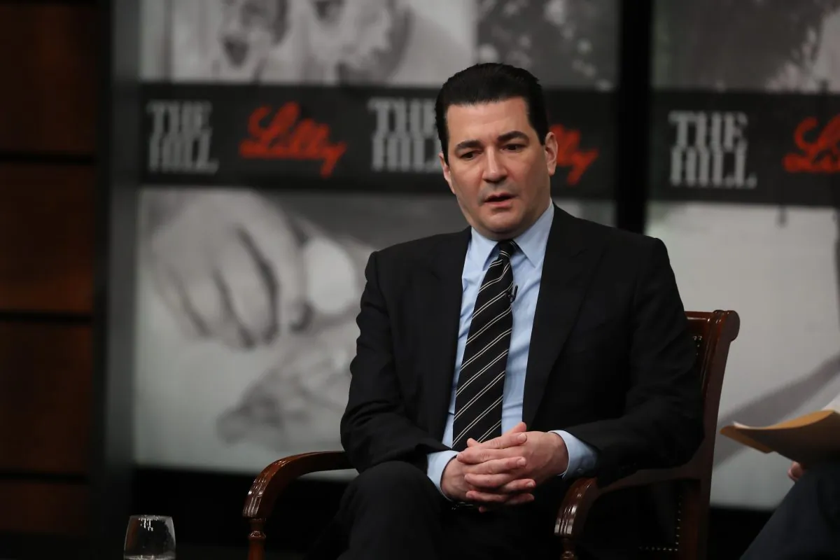 Former FDA Commissioner Dr. Scott Gottlieb speaks about teen vaping during a discussion in Washington, on March 6, 2019. (Mark Wilson/Getty Images)