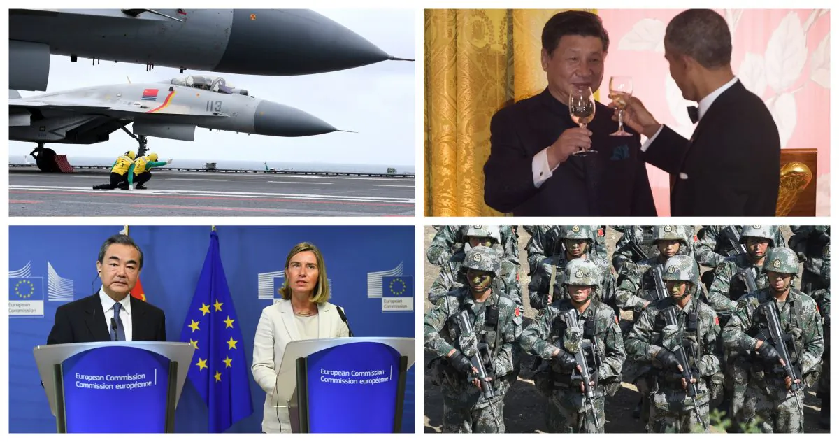 According to author and China expert Gordon Chang, “Western policy toward China fundamentally underestimated the hostility, the belligerence, the relentlessness, the will to power of China’s Communist Party.” (Saul Loeb; Emmanuel Dunand; Indranil Mukherjee; STR/AFP/Getty Images)