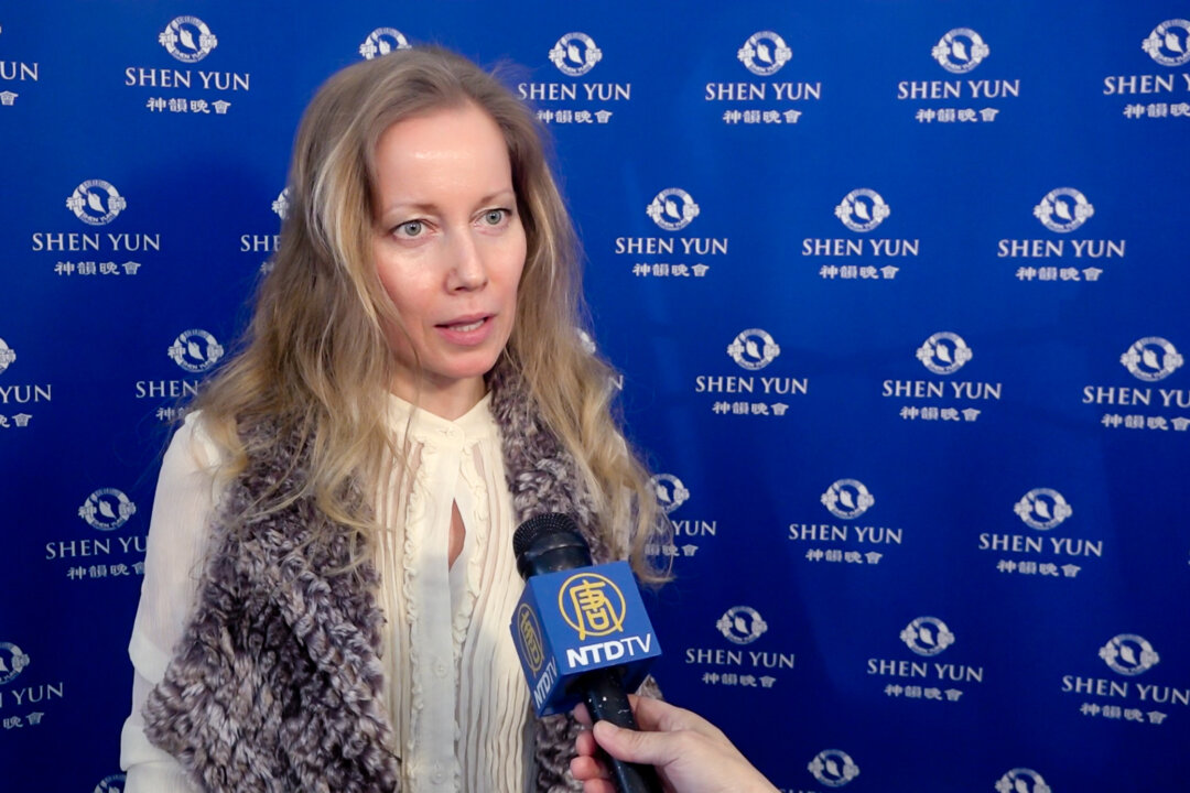 Migle Gineityte enjoyed Shen Yun at George Mason University Center for the Arts Concert Hall in Fairfax, Virginia, on March 14, 2019. (NTD Television)