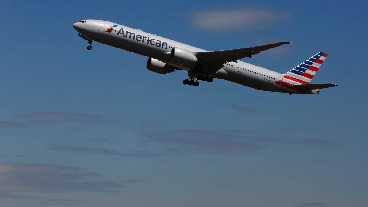 An American Airlines airplane takes off from an airport in a file photograph. (Luke MacGregor/Reuters)