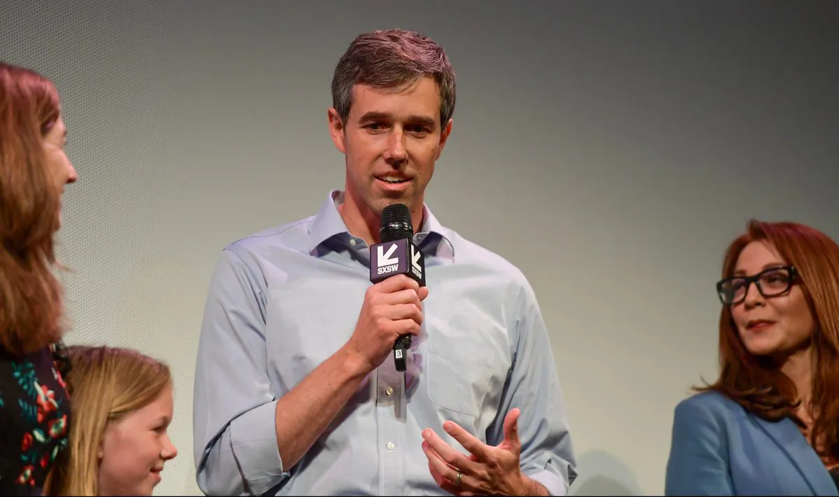 Beto O'Rourke attends the "Running with Beto" Premiere 2019 SXSW Conference and Festivals at Paramount Theatre in Austin, Texas, on March 9, 2019. (Matt Winkelmeyer/Getty Images for SXSW)