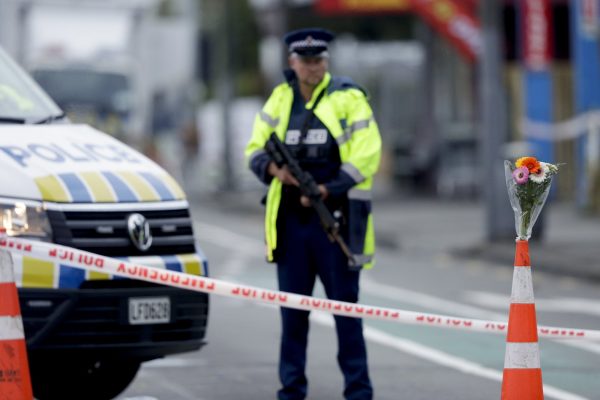 police near Linwood mosque