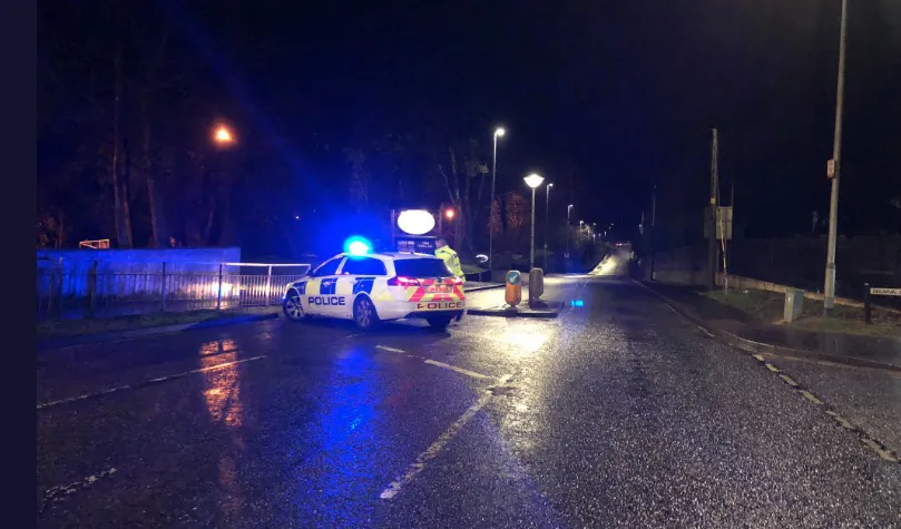 Police have now re-opened the road at the Greenvale hotel in Cookstown, Ireland, after reports of two young deaths during a St. Patrick’s day party. (Brendan Marshall)