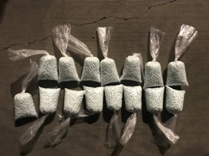 Bags of fentanyl seized in an operation at the U.S.-Mexico border in Tohono O'odham Nation. (DOI)