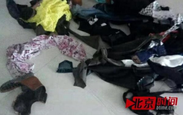 Damaged clothing