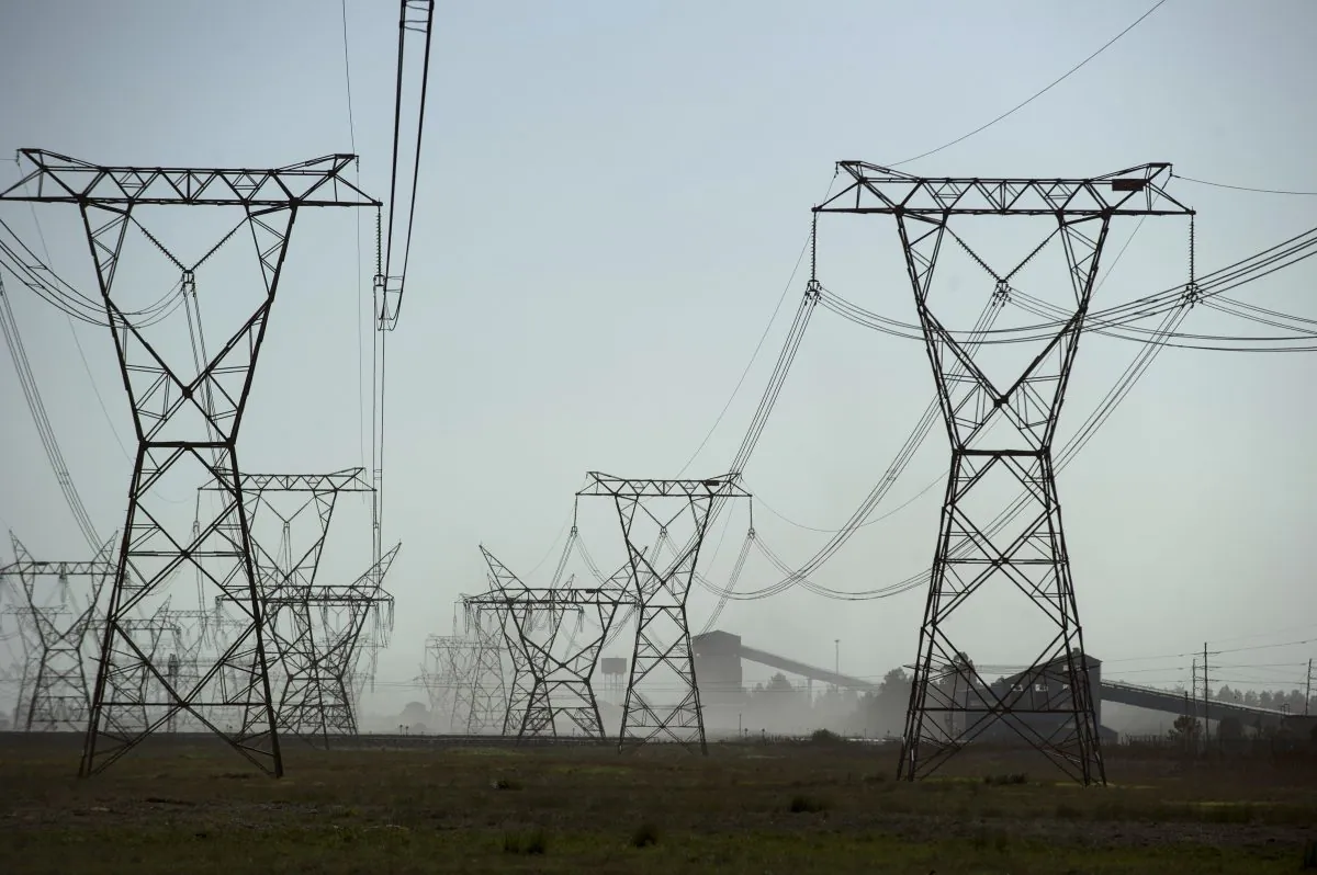 The South African energy provider Eskom's coal power plant Lethabo in Sasolburg on Nov. 2, 2015. (MUJAHID SAFODIEN/AFP/Getty Images)