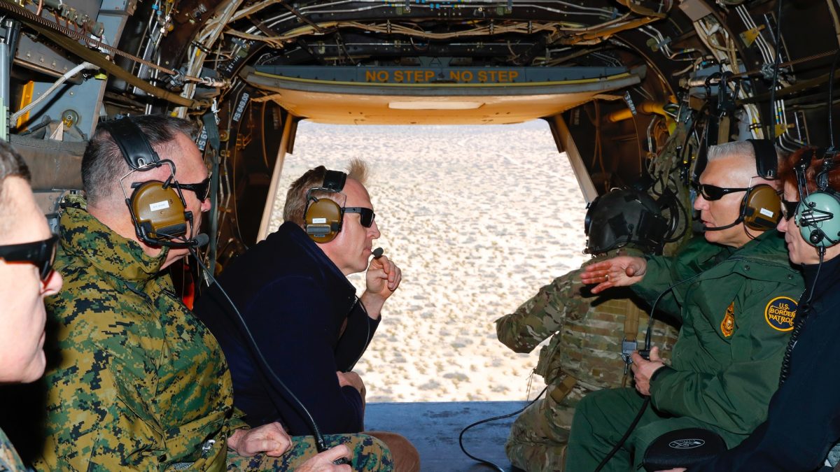 Pentagon chief at Mexico border