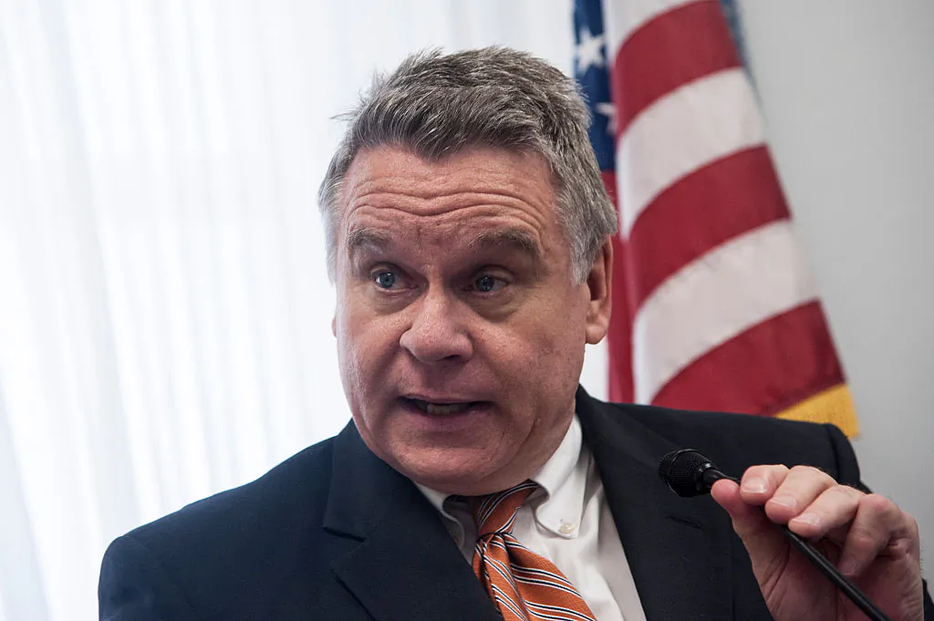 U.S. Rep. Chris Smith (R-NJ) speaks during a Capitol Hill briefing in the Cannon House Office Building in Washington, on June 25, 2015. (Kris Connor/ Getty Images)