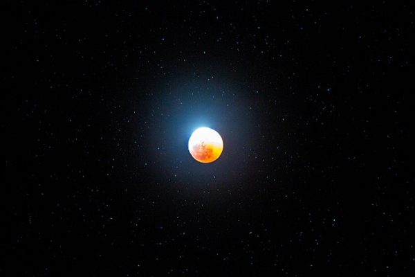 A total lunar eclipse and supermoon is seen on January 20, 2019