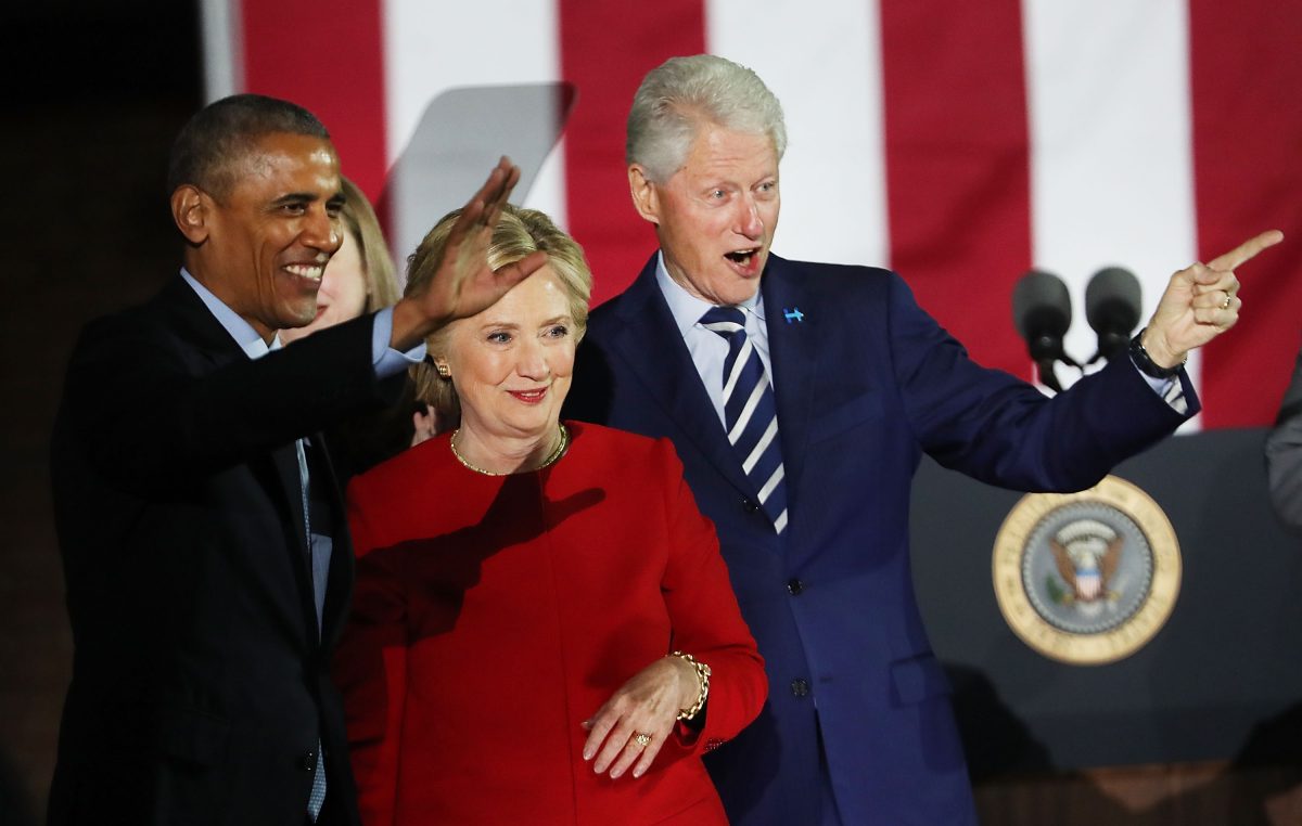 Hillary Clinton Campaigns Across US One Day Ahead Of Presidential Election