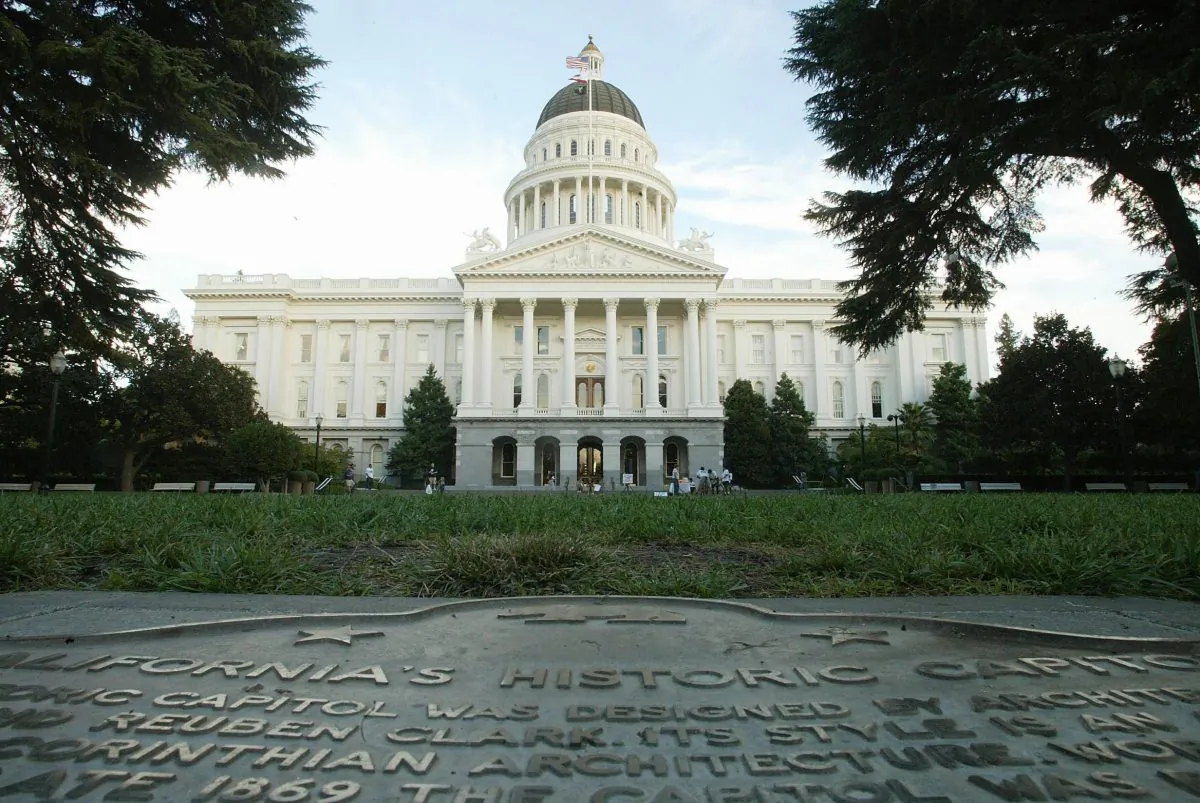 The State Capitol building in Sacramento, Calif., on Oct. 22, 2003. (Robyn Beck/AFP/Getty Images)