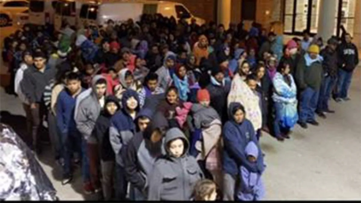 Hundreds of illegal immigrants are apprehended in Texas. Most are families and unaccompanied minors from Central America. (U.S. Customs and Border Protection)