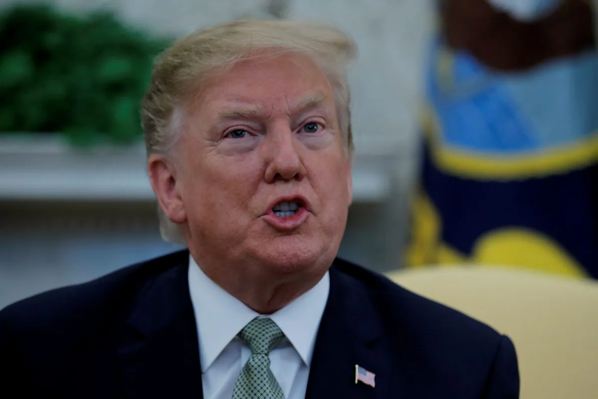 President Donald Trump speaks in the Oval Office of the White House in Wash., on March 14, 2019. (Jim Young/File Photo via Reuters)