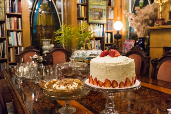 Strawberry cake and pie at Sunnyside Bed and Breakfast 2