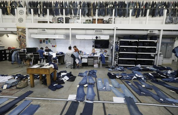 Workers at Levi's innovation lab in San Francisco