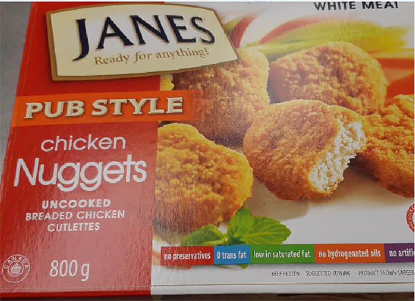 A food recall warning has been issued by the Canadian Food Inspection Agency for Janes brand pub style chicken nuggets, on March 21, 2019. (CFIA)