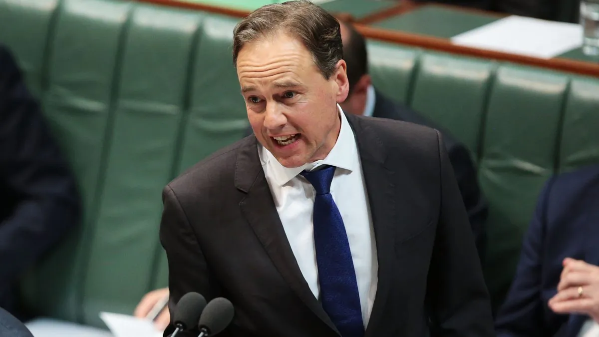 Australia's Minister for Health Greg Hunt during question time at Parliament House on May 10, 2017 in Canberra, Australia. (Stefan Postles/Getty Images)