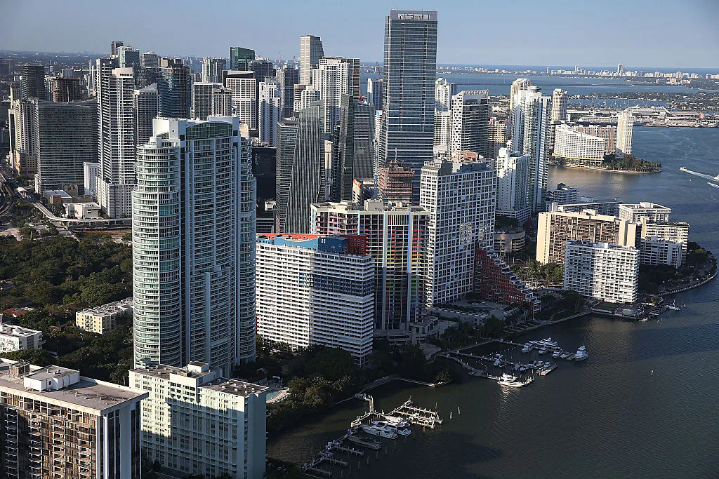 Condo buildings are seen in Miami, Florida on April 5, 2016. (Joe Raedle/Getty Images)
