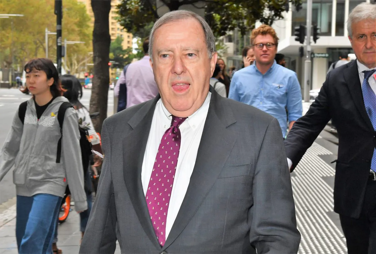 Graeme Bryan Curran leaves the Downing Centre Local Court in Sydney on March 7, 2019. (Mick Tsikas/AAP)