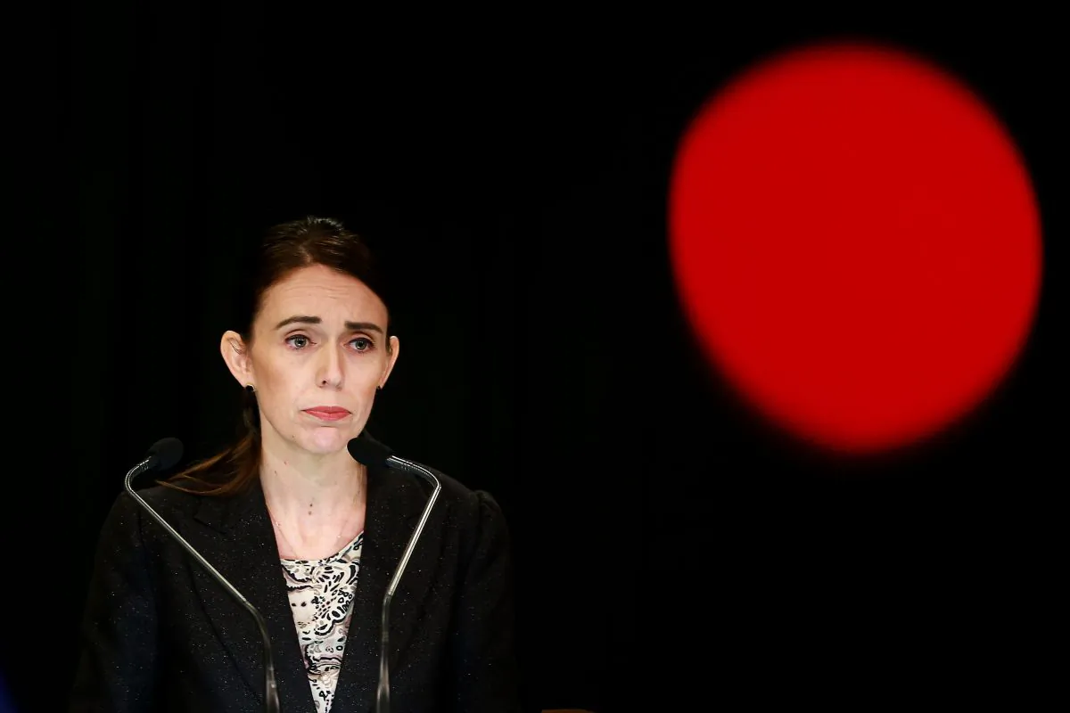 Prime Minister Jacinda Ardern speaks to media during a press conference at Parliament in Wellington, New Zealand on March 21, 2019. (Hagen Hopkins/Getty Images)