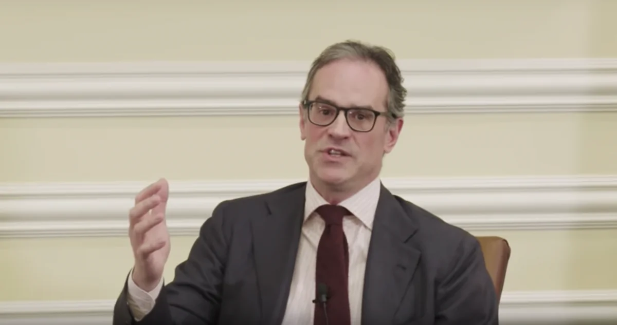 Michael Anton speaks at Hillsdale College's Kirby Center for Constitutional Studies and Citizenship in Washington on March 12, 2019. (screenshot/Hillsdale College)
