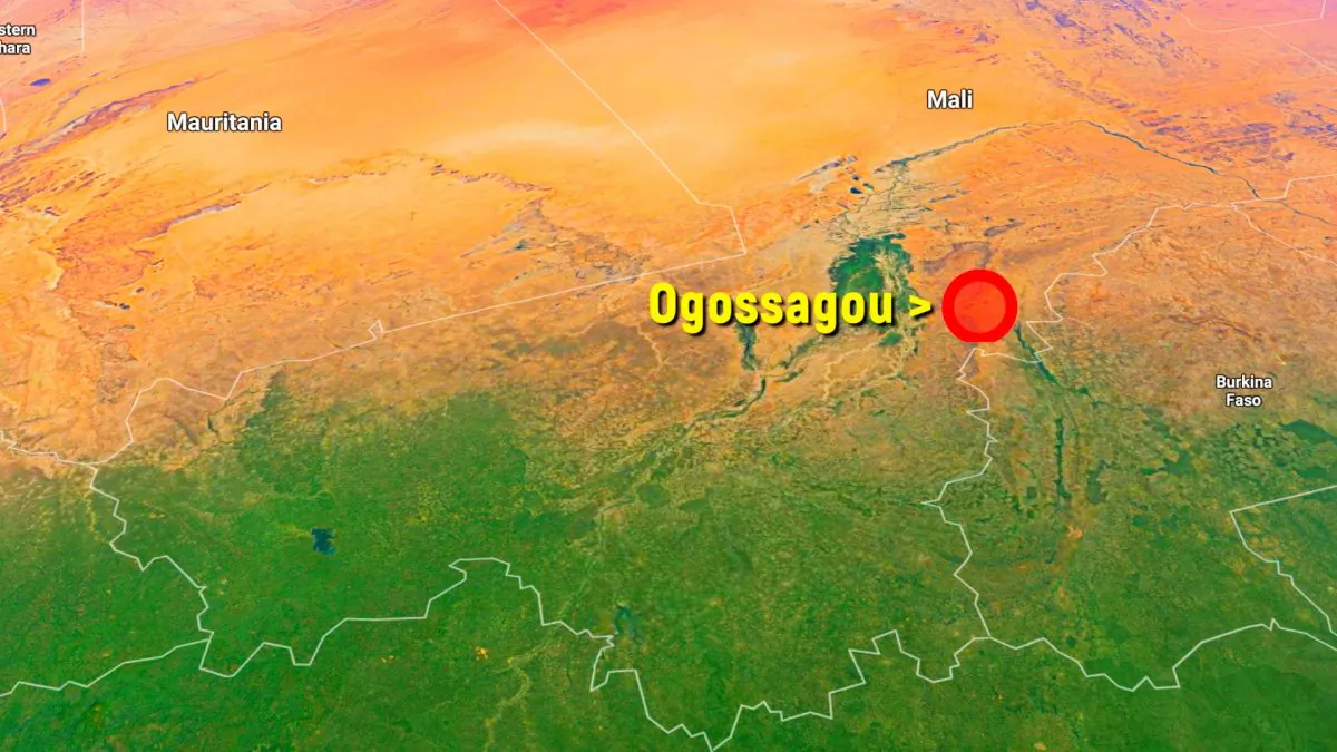 Map shows Ogossagou in Mali, Africa. (Screenshot/Google Maps)