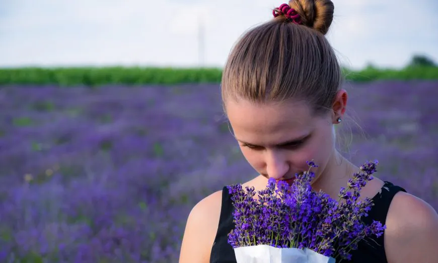 Inhaling the molecules of essential oils made from the lavender plant has been shown to have several therapeutic effects. (Richárd Ecsedi/Unsplash)