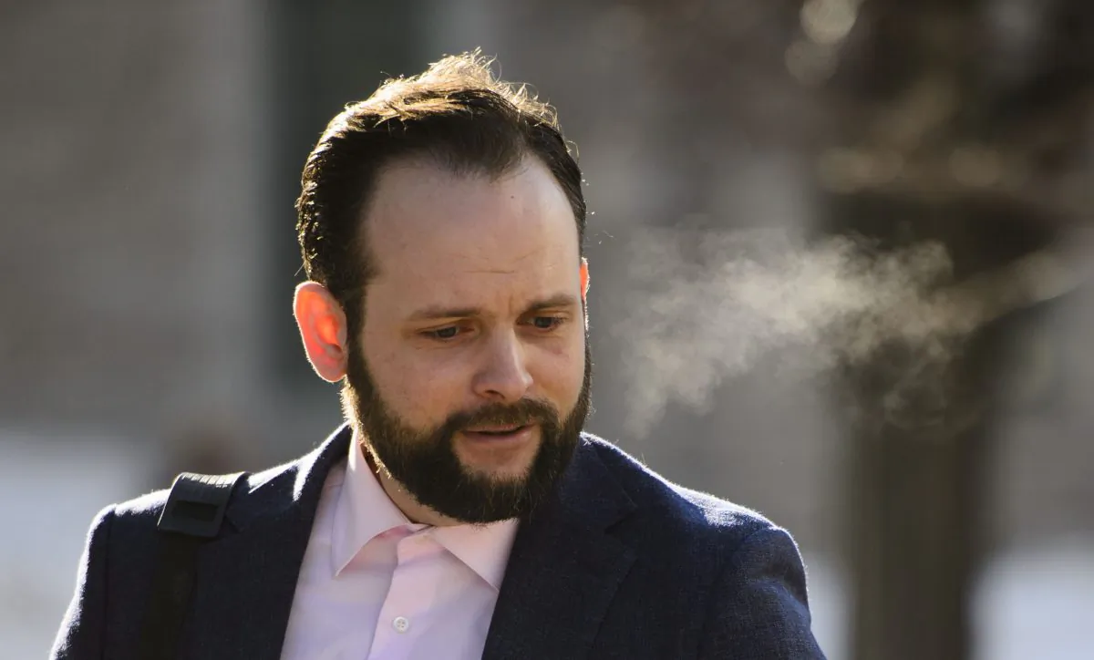 Joshua Boyle arrives to court in Ottawa on March 25, 2019. (The Canadian Press/Sean Kilpatrick)