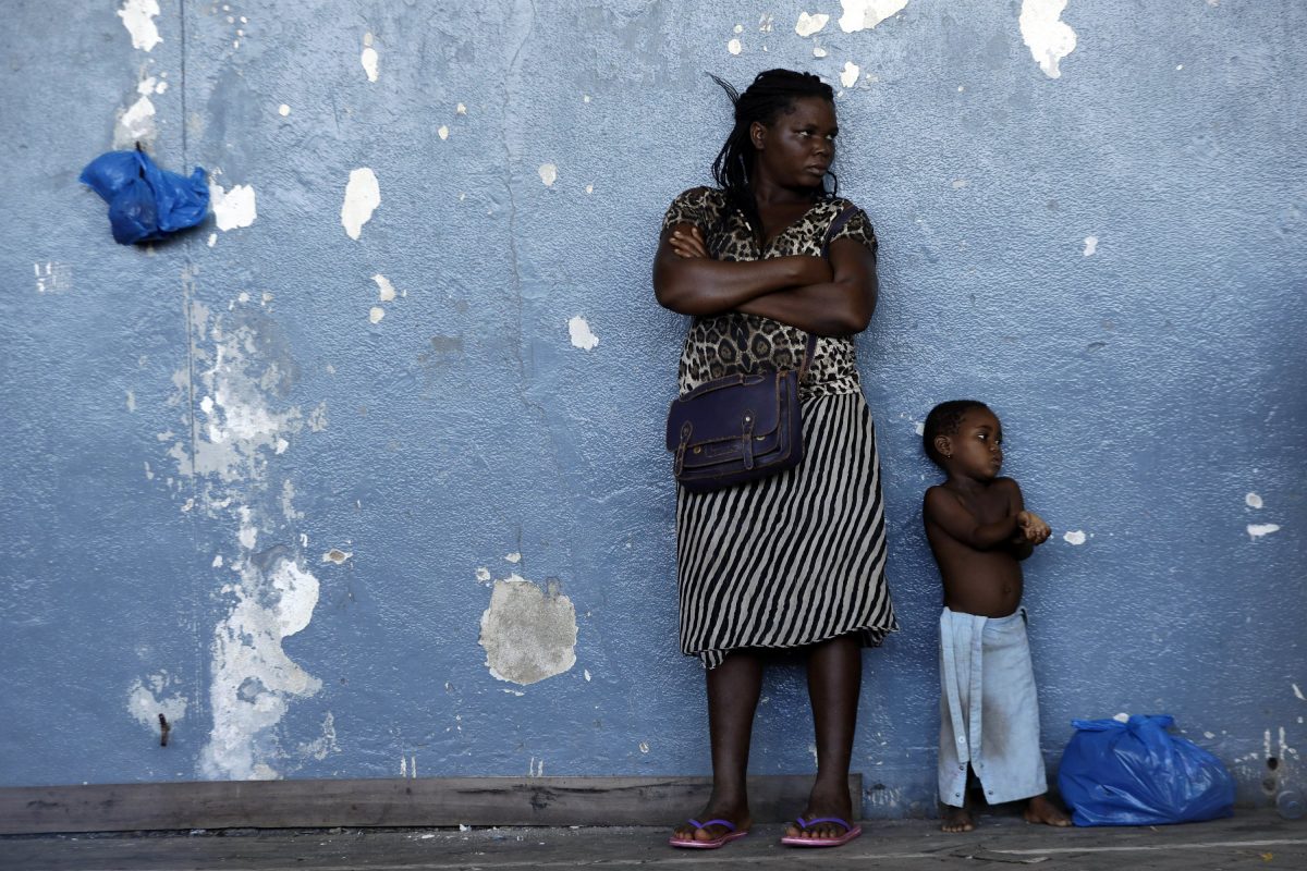 A woman and her child in Mozambique,