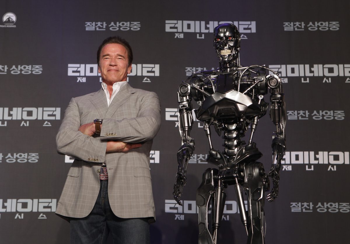 Arnold Schwarzenegger Terminator Genisys Seoul South Korea
