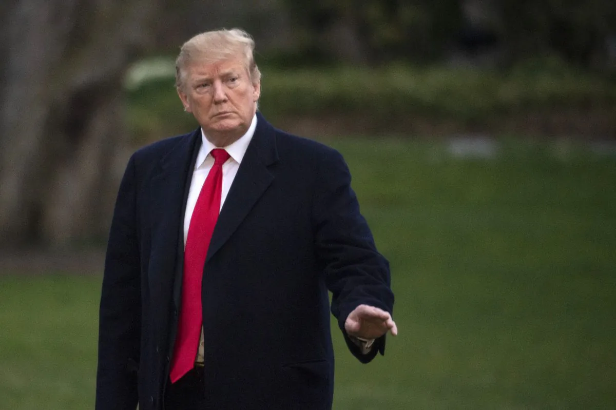 President Donald Trump returns to the White House in Washington on March 24, 2019. (Eric Baradat/AFP/Getty Images)