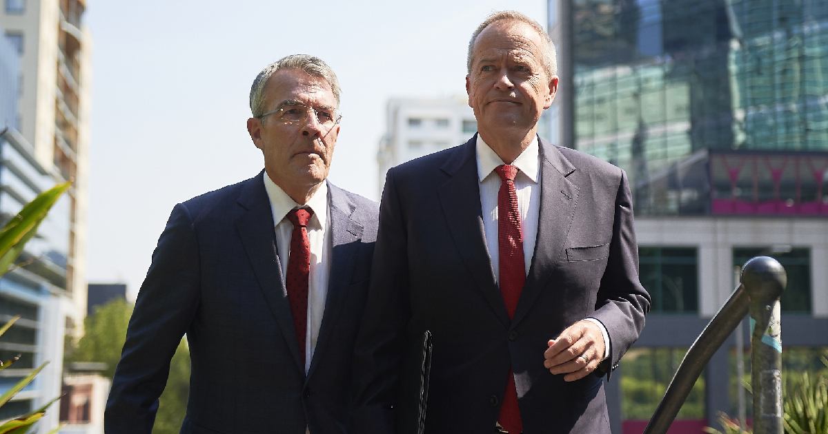 Bill Shorten and shadow Attorney General Mark Dreyfus