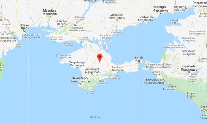 The Crimean Peninsula on Google Maps. (Google Maps)
