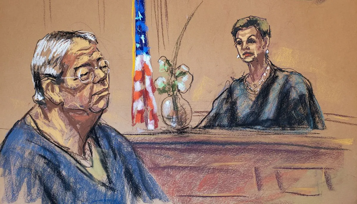 Chi Ping Patrick Ho sentenced in a bribery trial by District Judge Loretta Preska in New York, on March 25, 2019. (Reuters/Jane Rosenberg)