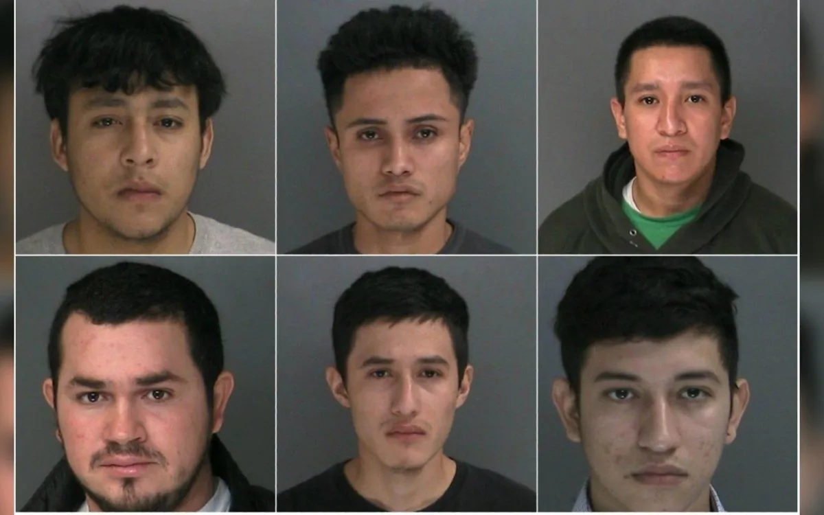Six MS-13 gang members were indicted over February and March for allegedly conspiring to carry out murders, authorities said. (Suffolk County District Attorney's Office)