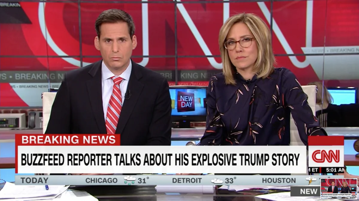 CNN interviews Buzzfeed News reporter Anthony Cormier on Jan. 18, 2019. (Screenshot/CNN)