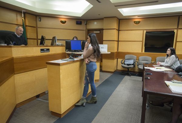 victim speaks in court
