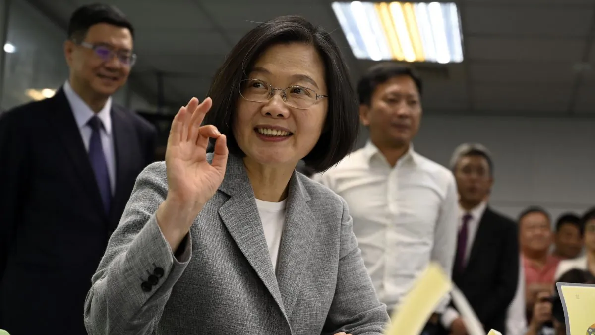 Taiwan's President Tsai Ing-wen on March 21, 2019. (Sam Yeh/AFP/Getty Images)