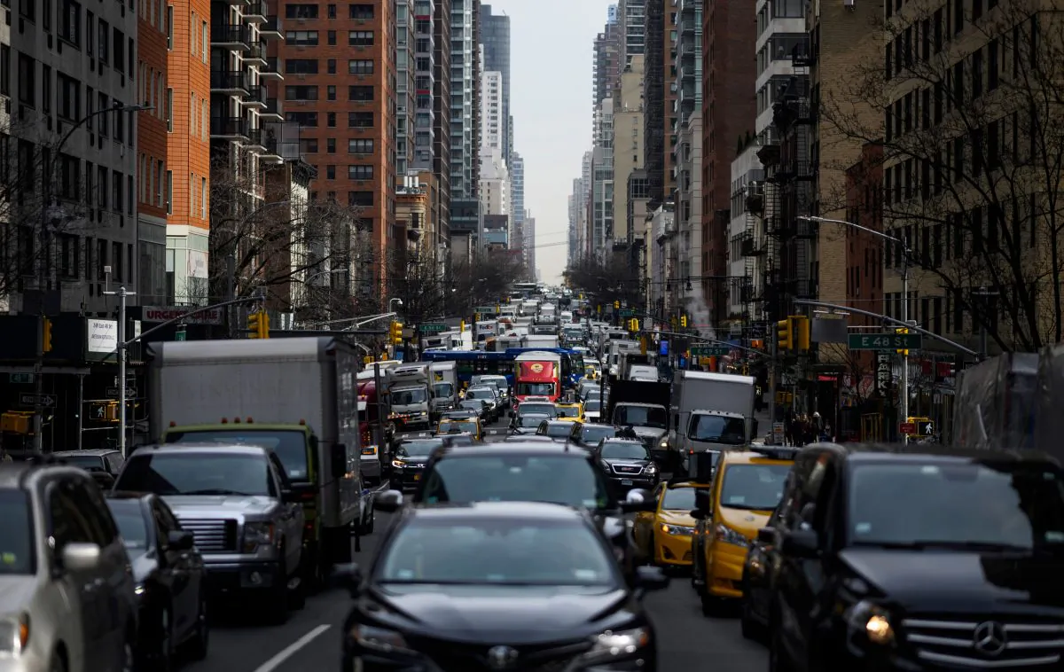 A stock photo of traffic (JOHANNES EISELE/AFP/Getty Images)