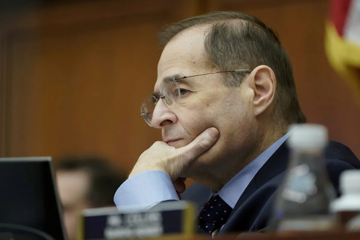 House Judiciary Committee Chairman Jerrold Nadler (D-N.Y.) listens as acting U.S. Attorney General Matthew Whitaker testifies before a House Judiciary Committee hearing on oversight of the Justice Department on Capitol Hill in Washington, Feb. 8, 2019. (Joshua Roberts/Reuters)