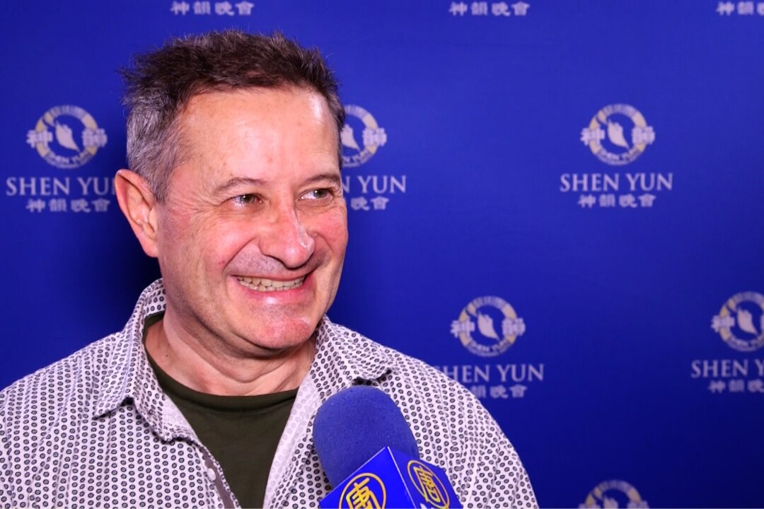 Emmanuel Itier enjoyed Shen Yun at The Granada Theatre in Santa Barbara, California, on March 31, 2019. (NTD Television)