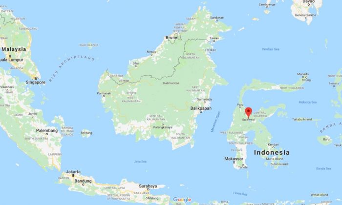 Sulawesi, Indonesia. (Google Maps)