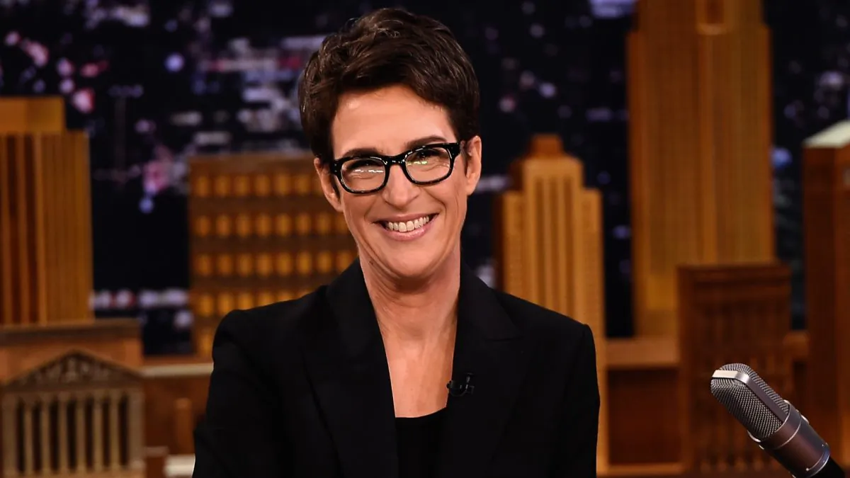 Rachel Maddow visits "The Tonight Show Starring Jimmy Fallon" at Rockefeller Center in N.Y.C., on March 15, 2017. (Theo Wargo/Getty Images for NBC)