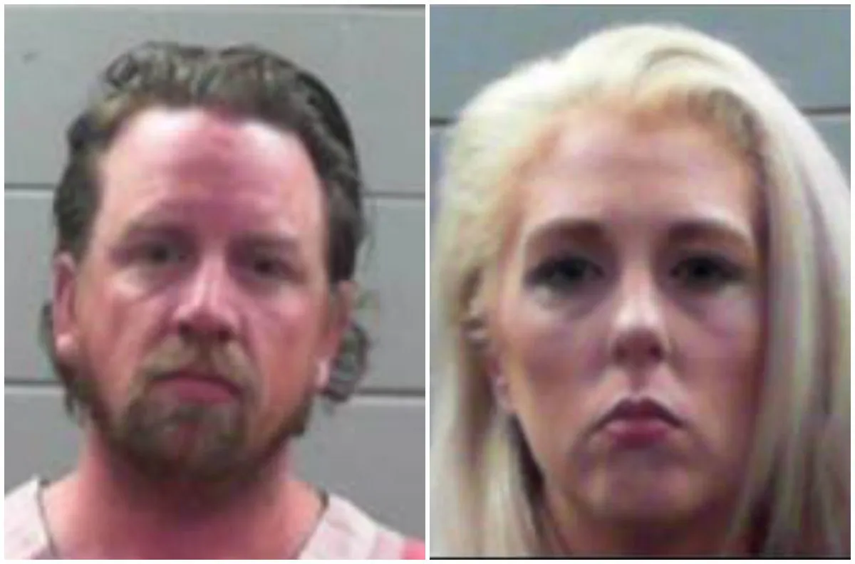 Beau Alan Rogel was arrested for allegedly speeding on a highway in Mississippi on March 31, 2019. His wife was also arrested for trying to help him avoid arrest, police said. (Rankin County Sheriff's Office)