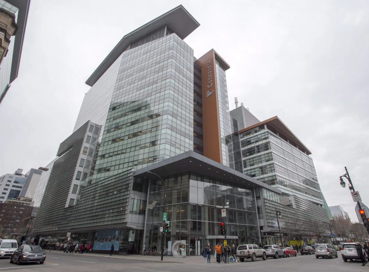 Concordia University's downtown campus in Montreal. The Montreal Institute for Genocide and Human Rights Studies at Concordia held a talk by Uyghur leader Dolkun Isa on March 26, 2019. (The Canadian Press/Ryan Remiorz)